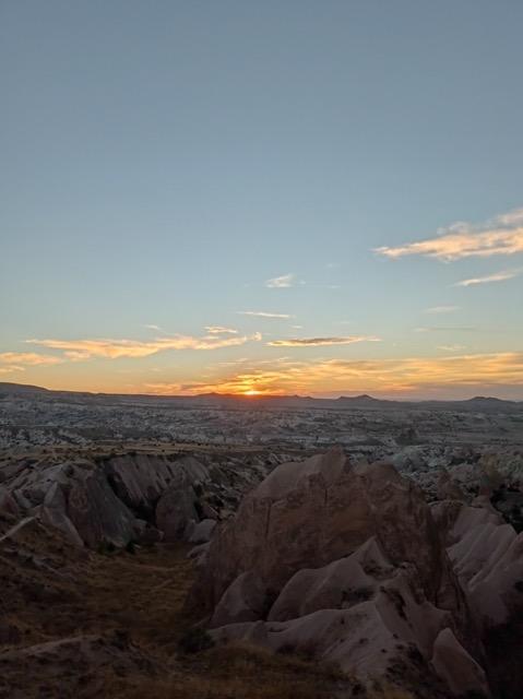 Couché de soleil, Red Valley, Cappadoce, Turquie